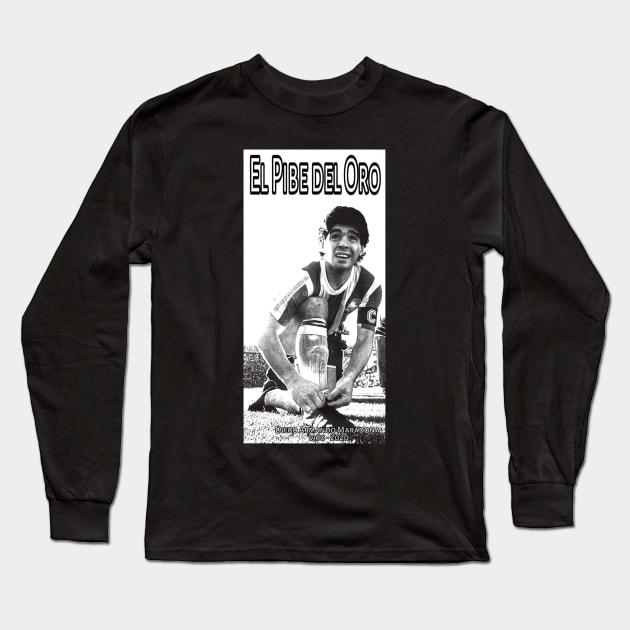 Diego Armando Maradona Long Sleeve T-Shirt by radeckari25